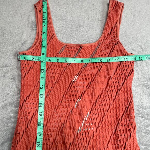 Seafolly Swim Coverup Dress Womens Small Marrakesh Cinnamon Stretchy Fringe New - Picture 9 of 11